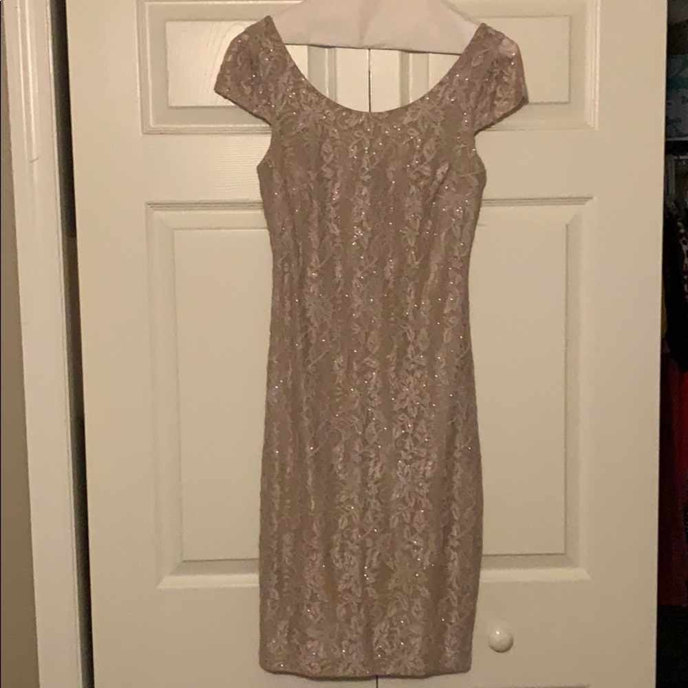 Champagne midi dress